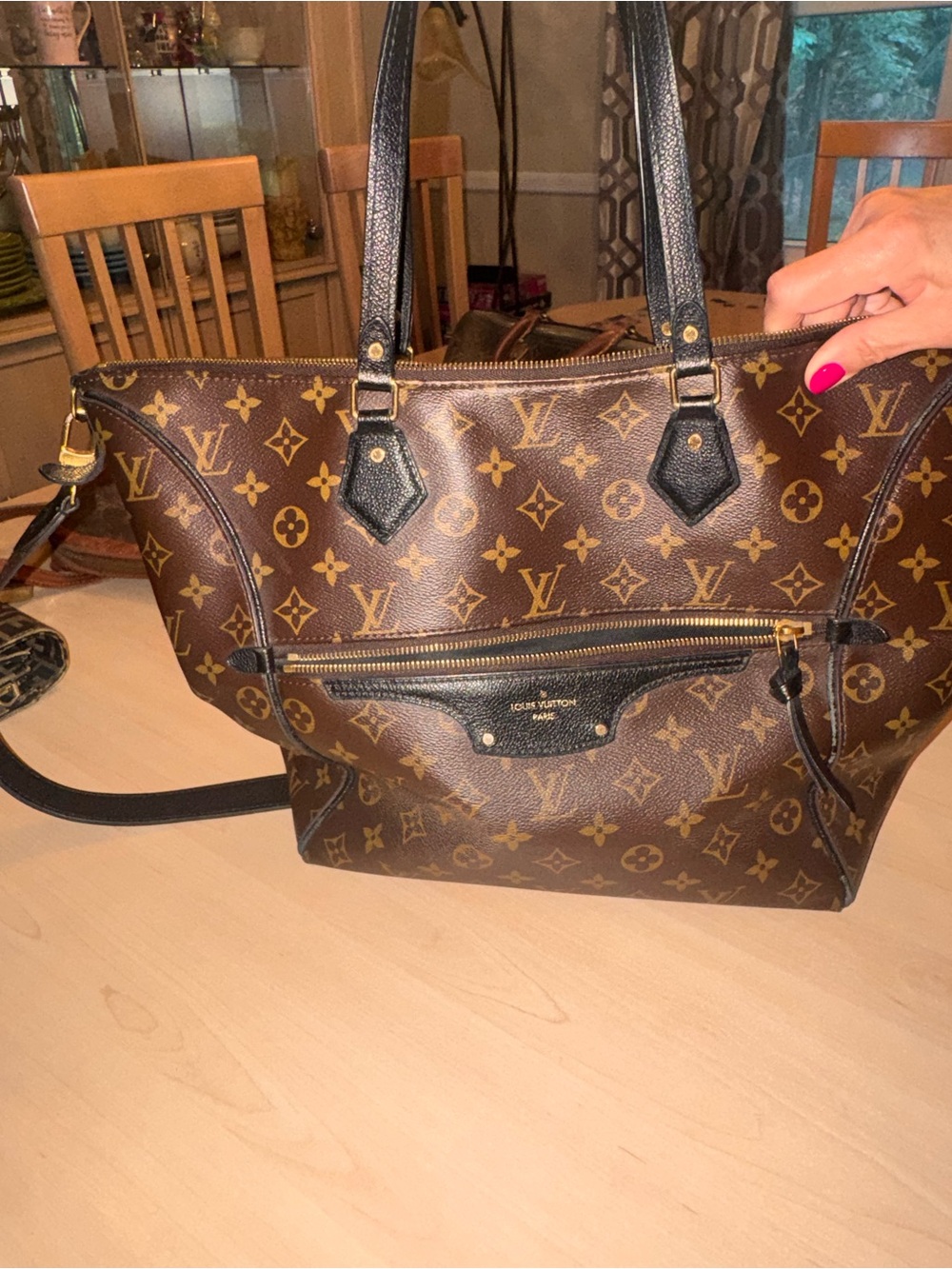 Louis Vuitton Icare Monogram Canvas Tote Bag in Brown, Black and Tan - Picture 6 of 9